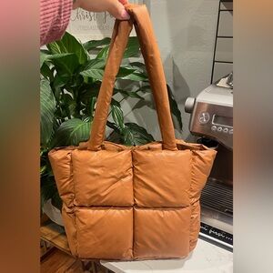 EUC Quilted Puffer Tote Bag